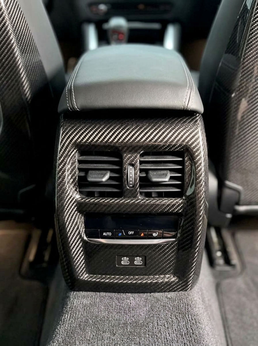 BMW 3 Series G80 G82 M3 M4 Carbon Fiber Rear Console Trim (2019+)