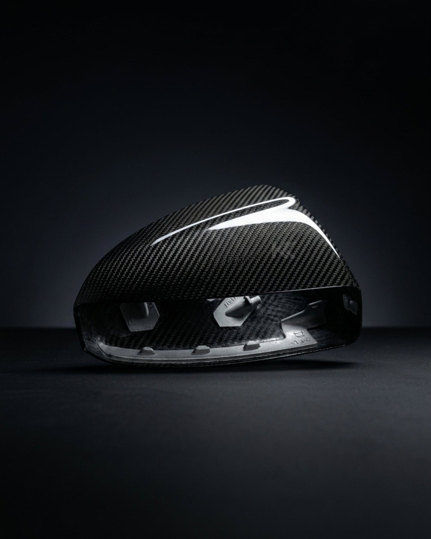 2019–2023 Audi R8 V10 Coupe Mirror Covers – Prepreg Dry Carbon Fiber