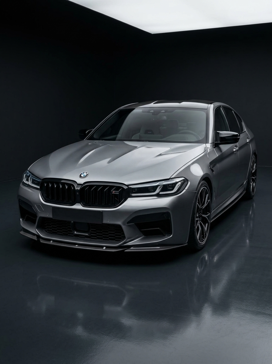 BMW 5 Series F90 M5 LCI ST Style Carbon Fiber Front Lip (2020+)