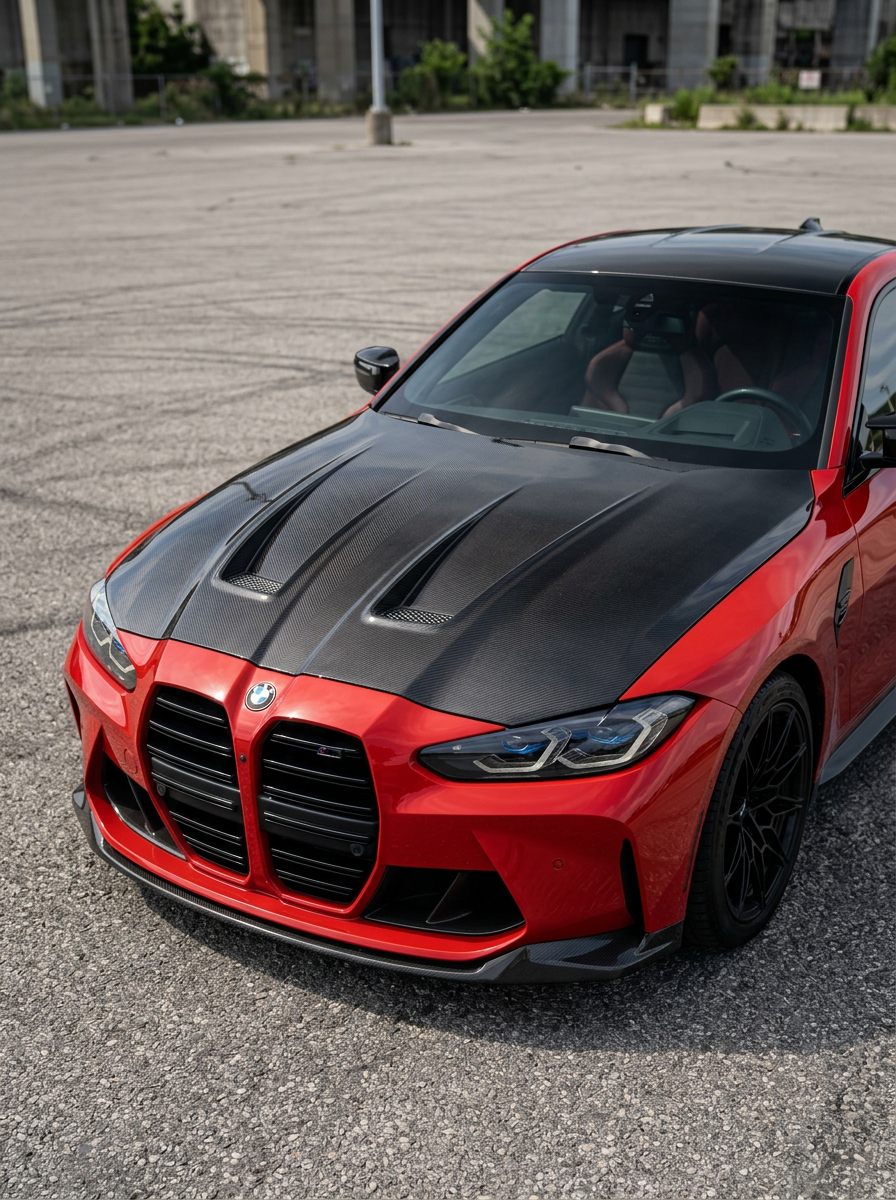 BMW 3 Series G80/G81 M3 & 4 Series G82/G83 M4 A Style Carbon Fiber Front Hood (2019+)