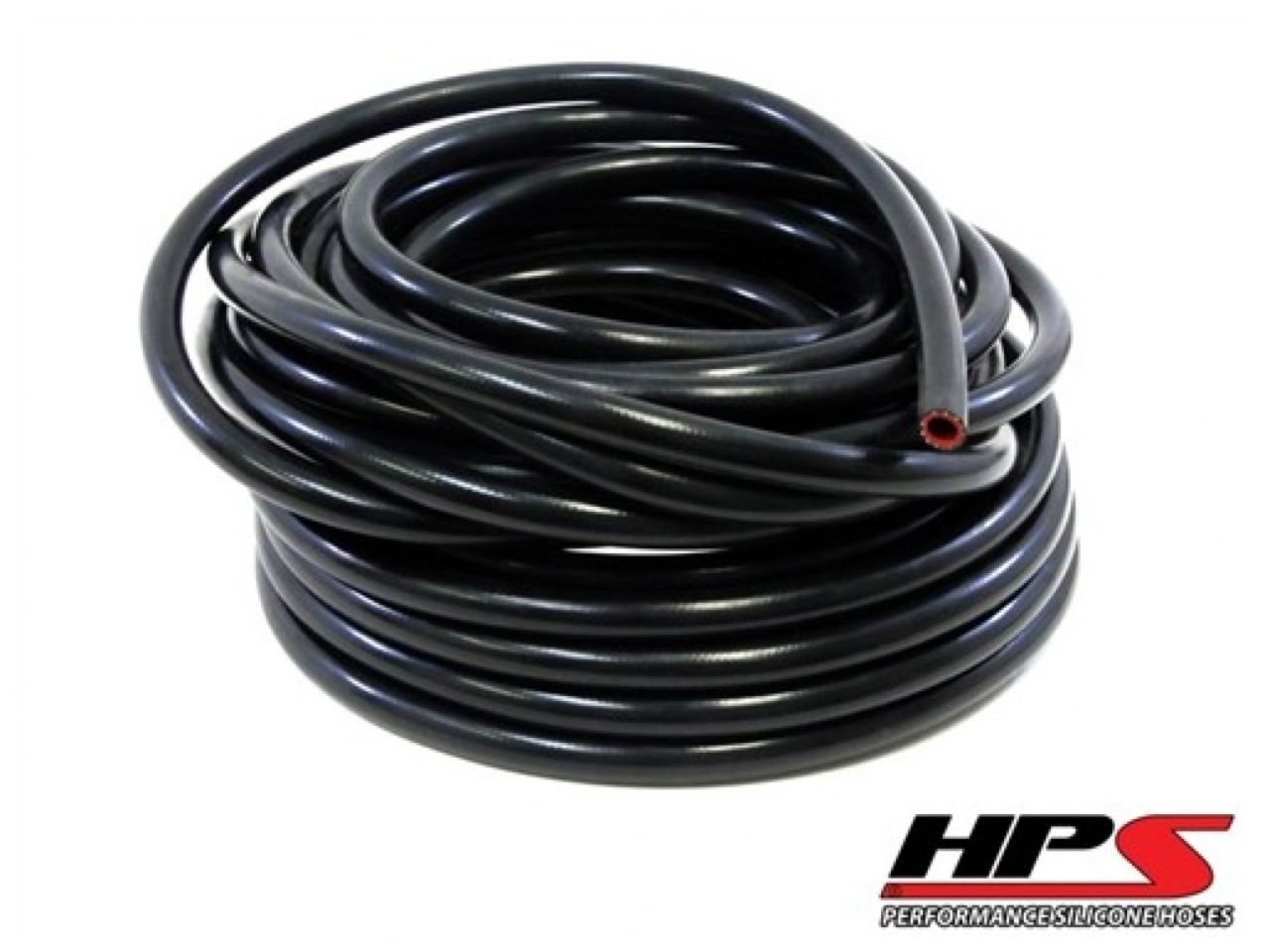 HPS High Temp 3/8"ID(9.5mm)Reinforced Silicone Heater Hose Black-50Ft Roll