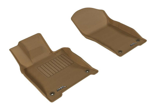 3D MAXpider 2014-2017 Infiniti Q50 Kagu 1st Row Floormat - Tan L1IN01711502