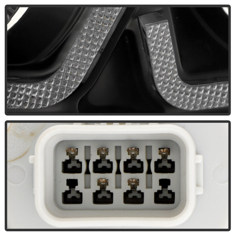 SPYDER Honda Civic 16-20 LED Model High-Power LED Module Headlights - Black (PRO-YD-HC16LEDAP-SEQGR-BK) 5088932