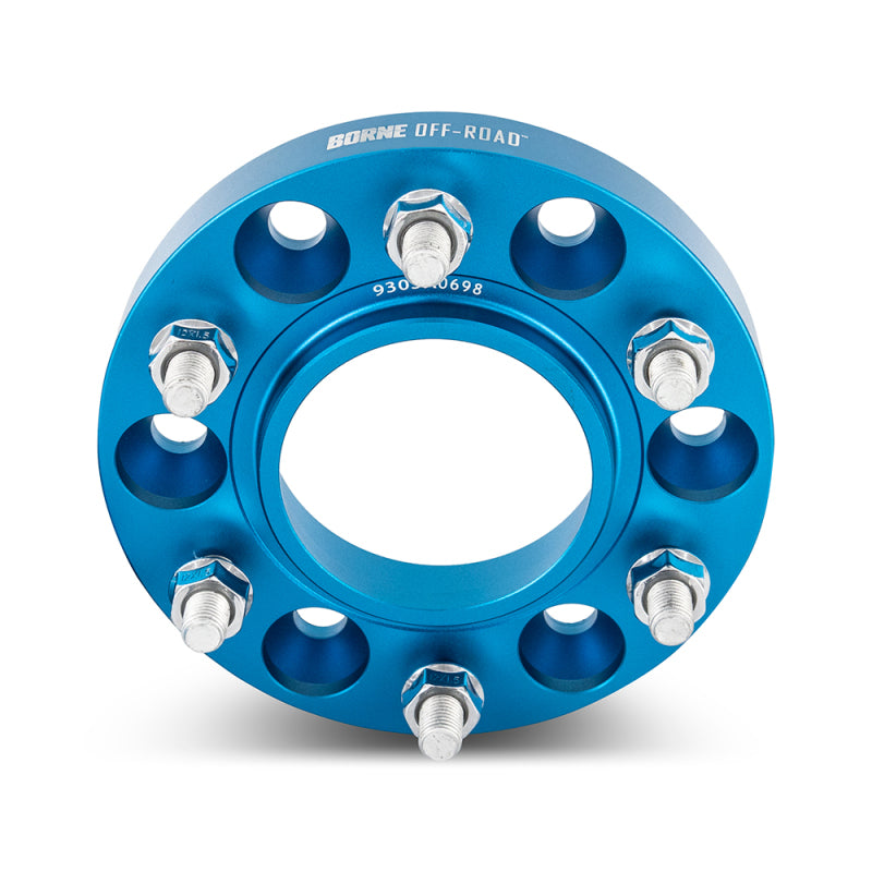Borne Off-Road Wheel Spacers - 6x139.7 - 93.1 - 25mm - M12 - Blue BNWS-001-250BL