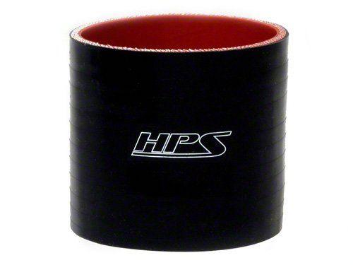 HPS 1-3/4" ID, 3" Length, Silicone Straight Coupler Hose, High Temp 4-ply Reinforced, 45mm ID, Black