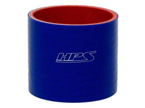 HPS 2-1/8" ID, 3" Length, Silicone Straight Coupler Hose, High Temp 4-ply Reinforced, 54mm ID, Blue