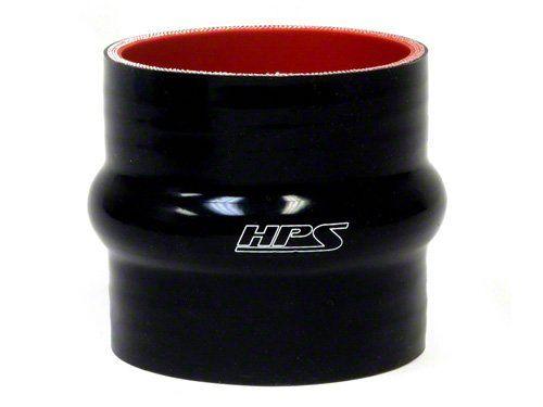 HPS 2" ID, 3" Length, Silicone Straight Hump Coupler Hose, High Temp 4-ply Reinforced, 51mm ID, Black