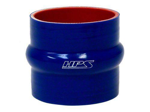 HPS 1" ID, 3" Length, Silicone Straight Hump Coupler Hose, High Temp 4-ply Reinforced, 25mm ID, Blue
