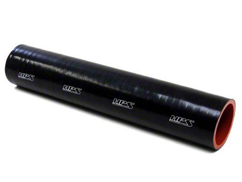 HPS 6" ID, 1 Foot Length, Silicone Straight Coupler Tube Hose, High Temp 4-ply Reinforced, Black, 152mm ID