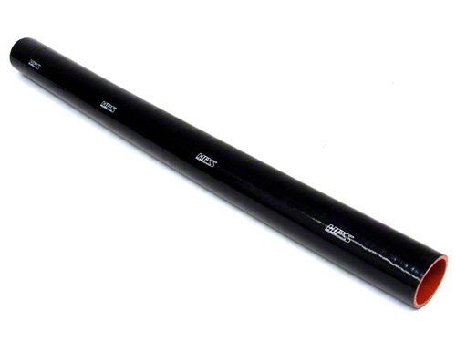 HPS 1-1/4" ID, 3 Feet Length, Silicone Straight Coupler Coolant Tube Hose, High Temp 4-ply Reinforced, Black, 32mm ID