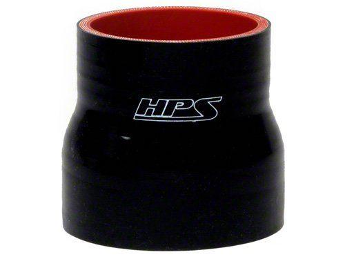 HPS 1/2" - 3/4" ID, 3" Length, Silicone Straight Reducer Coupler Hose, High Temp 4-ply Reinforced, 13mm - 19mm ID, Black