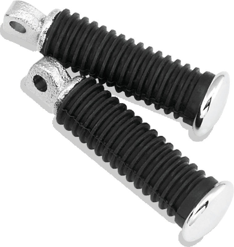 Bikers Choice Chrome Cap Rider Pegs Male Mount Style Replaces H-D 49117-77T 490358