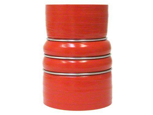 HPS Performance Products HPS 3-1/2" - 4" ID, Silicone Charge Air Cooler CAC Hose Double Hump Reducer Coupler Bellow Hot Side, Ultra High Temp 4-ply Aramid Reinforced, 89mm - 102mm ID