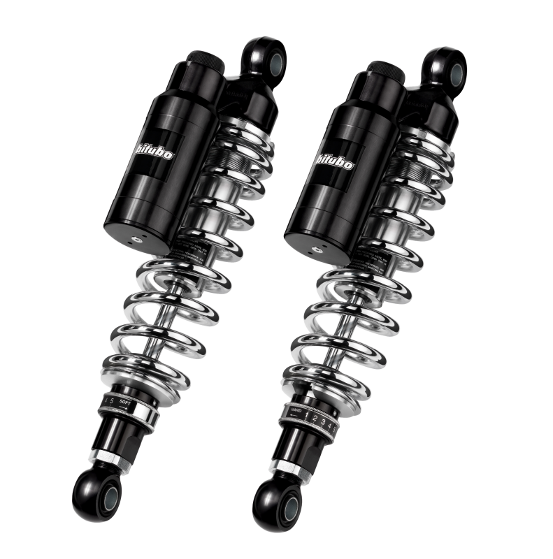 Bitubo Suspension Bitubo WMT1 Twinshocks Adj.: Spring Preload, Reb., Comp., Length 330mm, Piggyback Tank, Dk Edition HD019WMT12V2