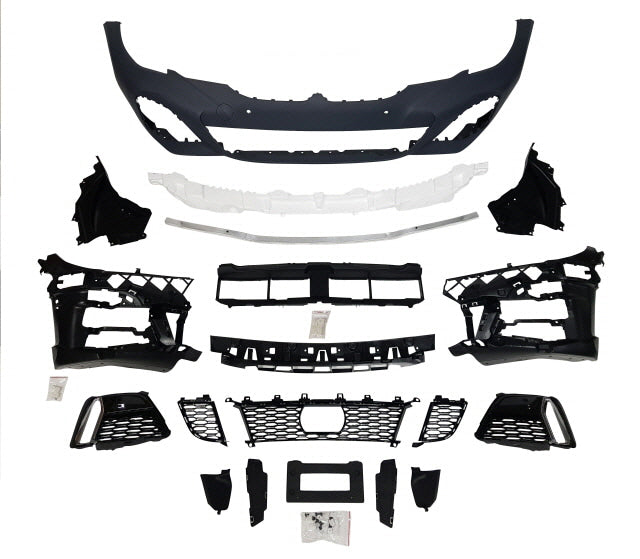 2019-2022 PRE-LCI  BMW G20 M-Performance Style Front Bumper W/ 4PDC holes