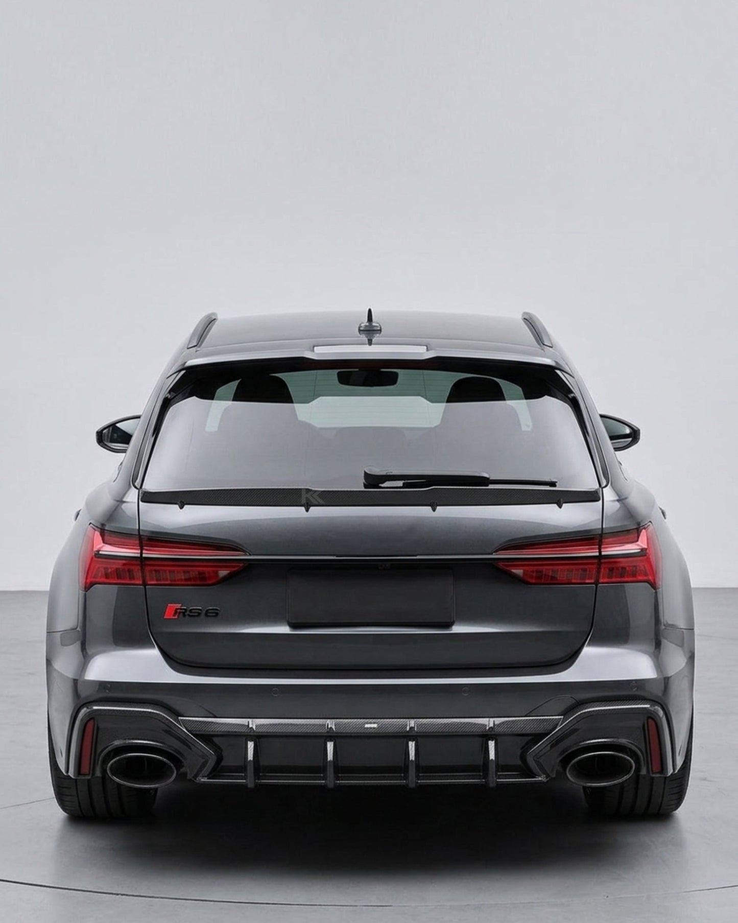 2019–2022 Audi RS6 C8 Avant Single Deck Roof Window Middle Spoiler – Dry Carbon Fiber