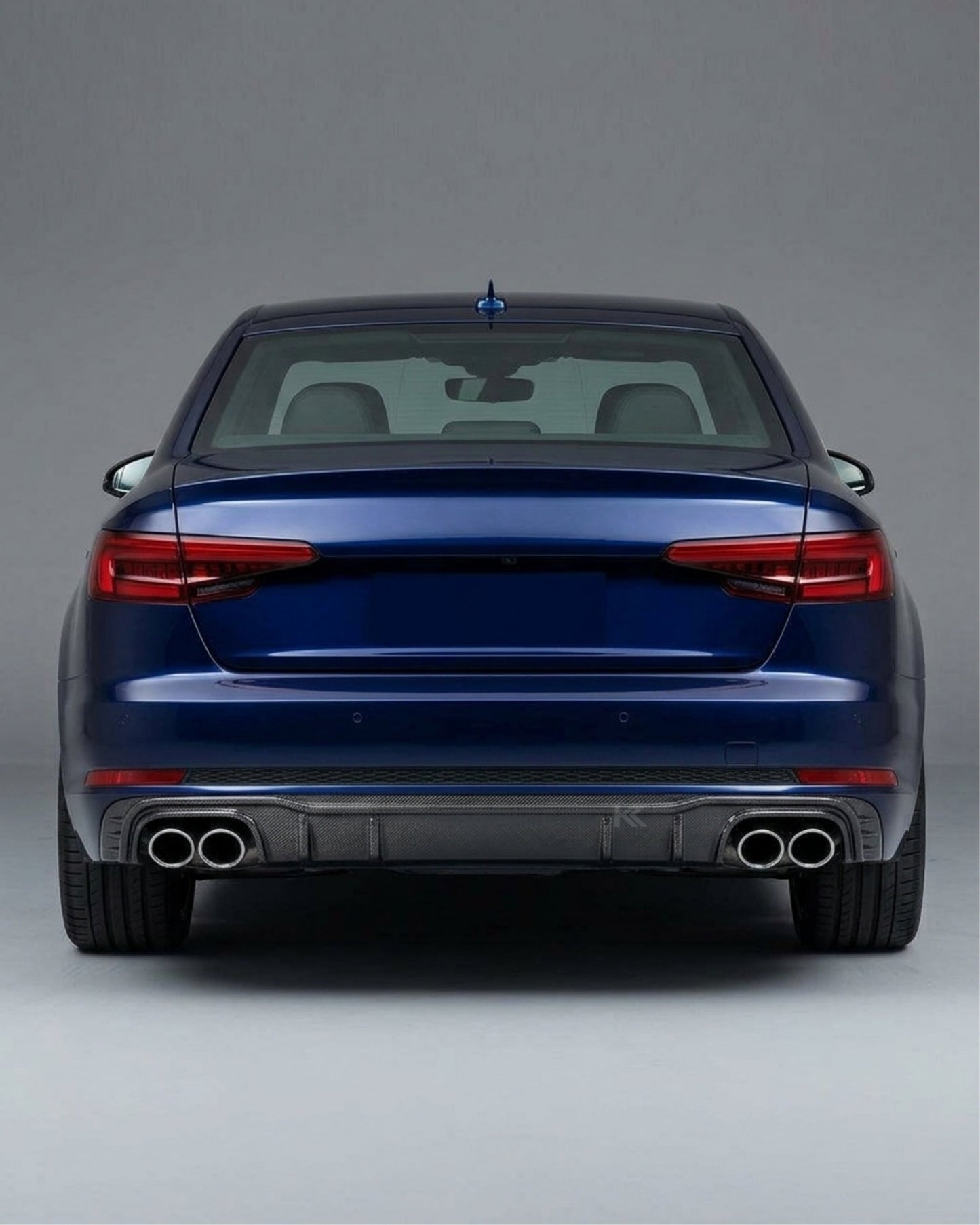 2017–2019 Audi A4 S-Line / S4 B9 Sedan Sport Rear Bumper Lip – Carbon Fiber