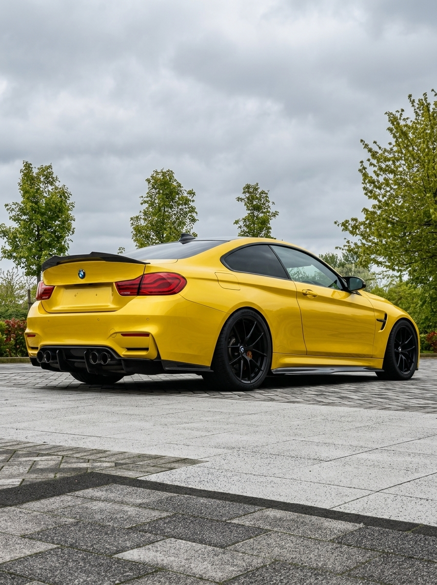 BMW 4 Series F82 M4 PSM Style Carbon Fiber Trunk Spoiler (2014 - 2020)