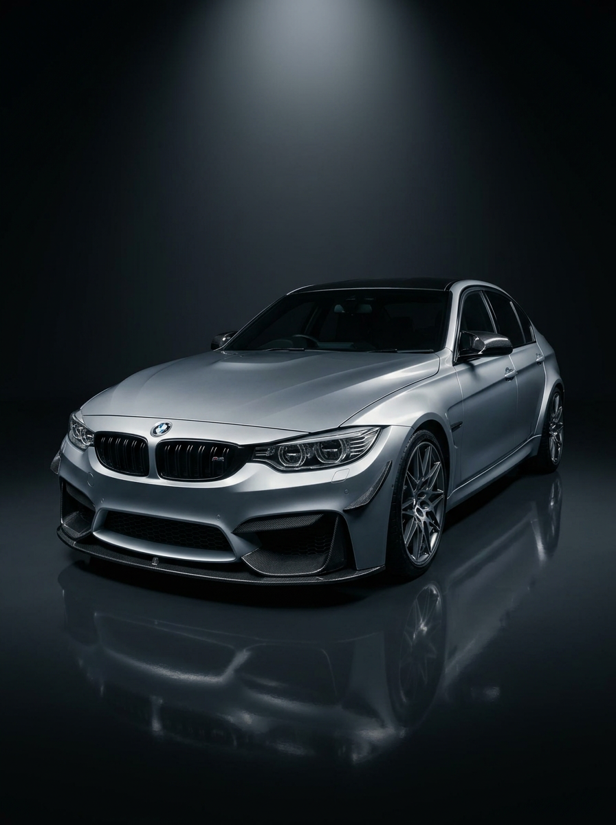 BMW 3 Series F80 M3 F82 F83 M4 M Performance Style Carbon Fiber Front Lip (2015 - 2019)