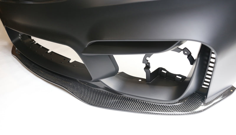 BMW F32 V-Style Carbon Fiber Lip for GoodGo F32 M4 Front Bumper