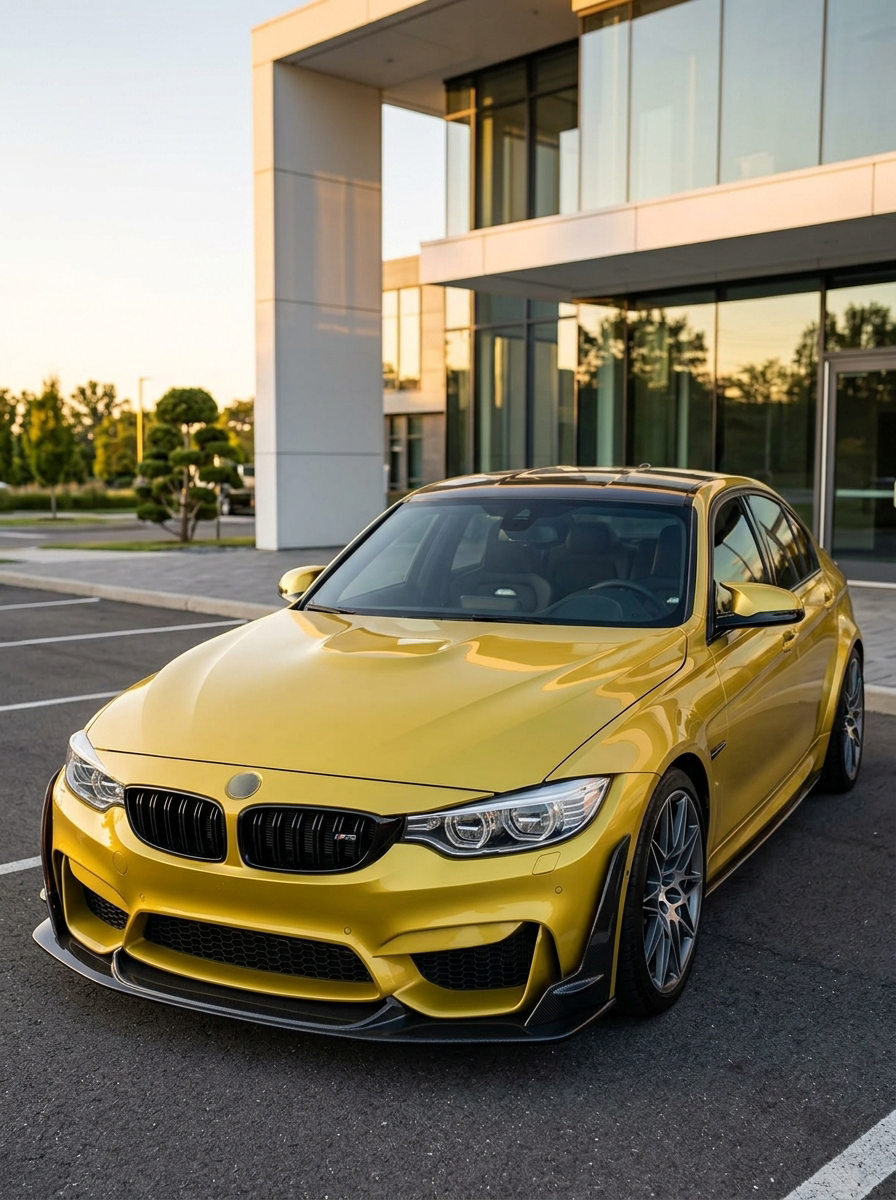 BMW 3 Series F80 M3 F82 F83 M4 Laptor Style Carbon Fiber Front Lip (2015 - 2021)