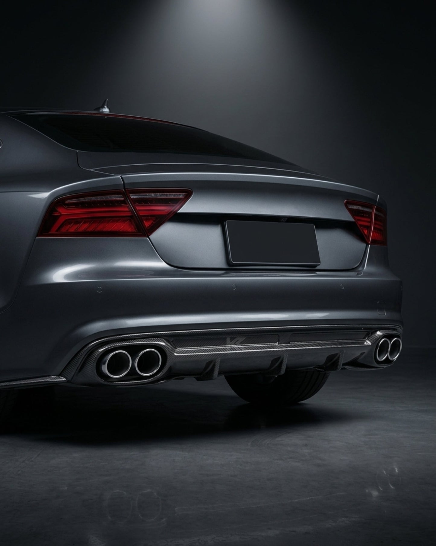 2013–2016 Audi A7 S-Line C7 Sportback Rear Bumper Diffuser – Carbon Fiber