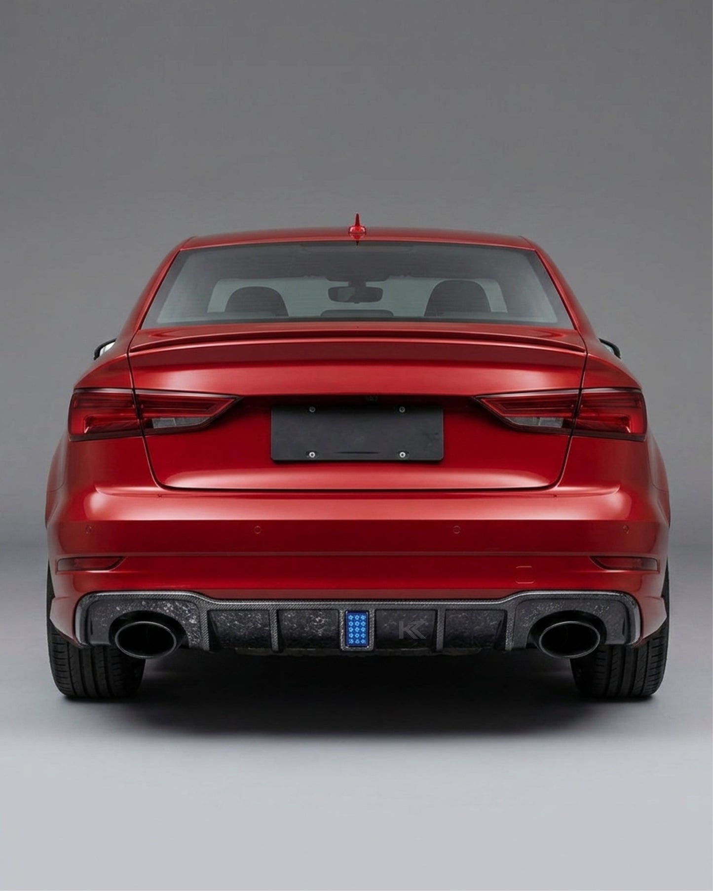 2017–2019 Audi RS3 8V Sedan Rear Bumper Lip – Forged Carbon Fiber