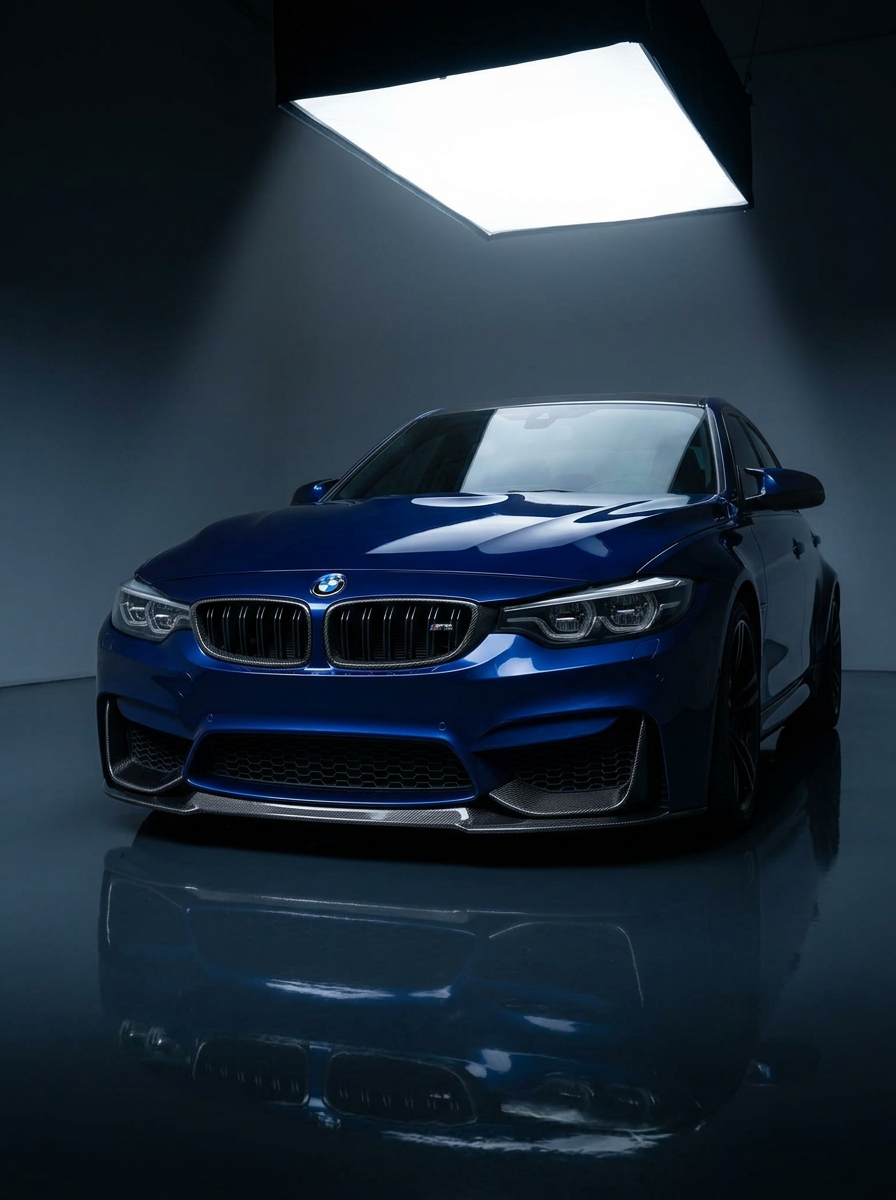 BMW 3 Series F80 M3 F82 F83 M4 CS Style Carbon Fiber Front Lip (2015 - 2019)