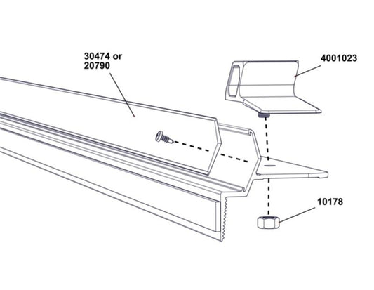 Access Slide In Hook Replacement Kit 1-1/2in x 17 ft w/ 4 screws 30474