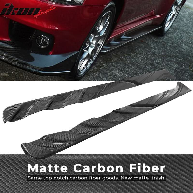 2008-2016 Mitsubishi Lancer EVO X Jun Style Side Skirts Carbon Fiber