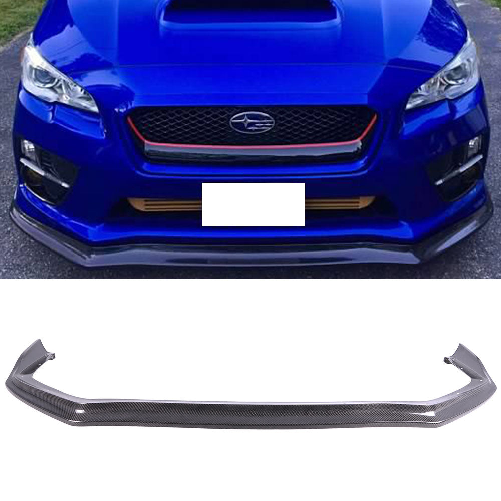 2015-2017 Subaru WRX STI CS Style Front Bumper Lip Real Carbon Fiber