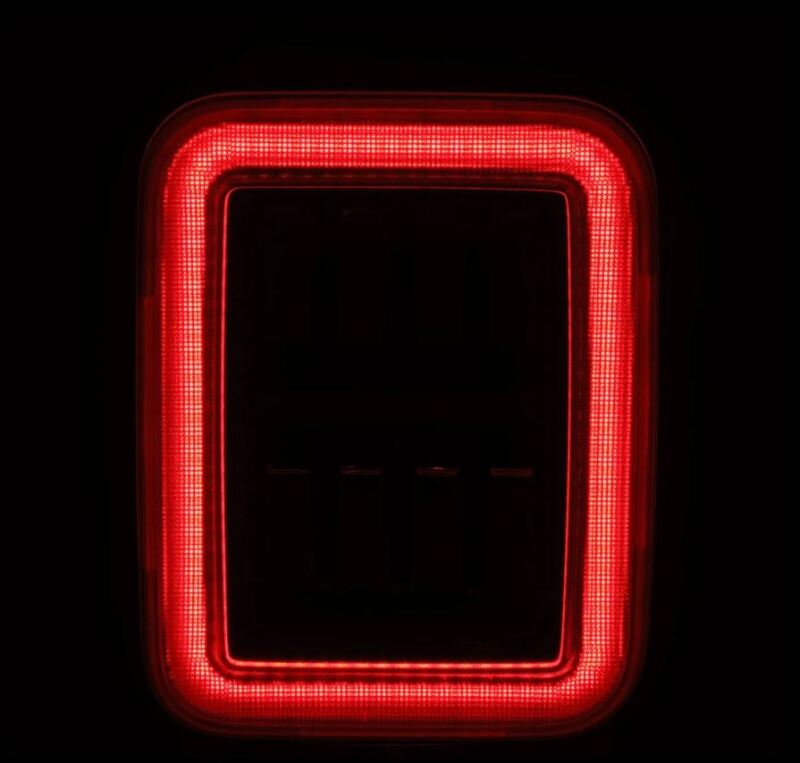 AlphaRex 19-24 Jeep Gladiator JT Nova-Series Prismatic LED Tail Lights - Black-Red 602070 *Discontinued
