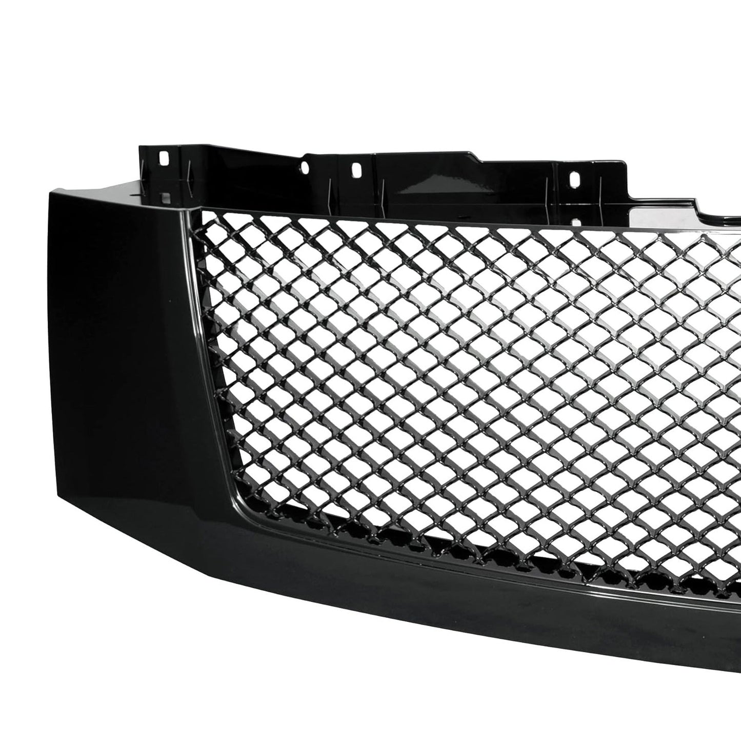 2007-2014 Cadillac Escalade Mesh Style Front Bumper Grille Black ABS