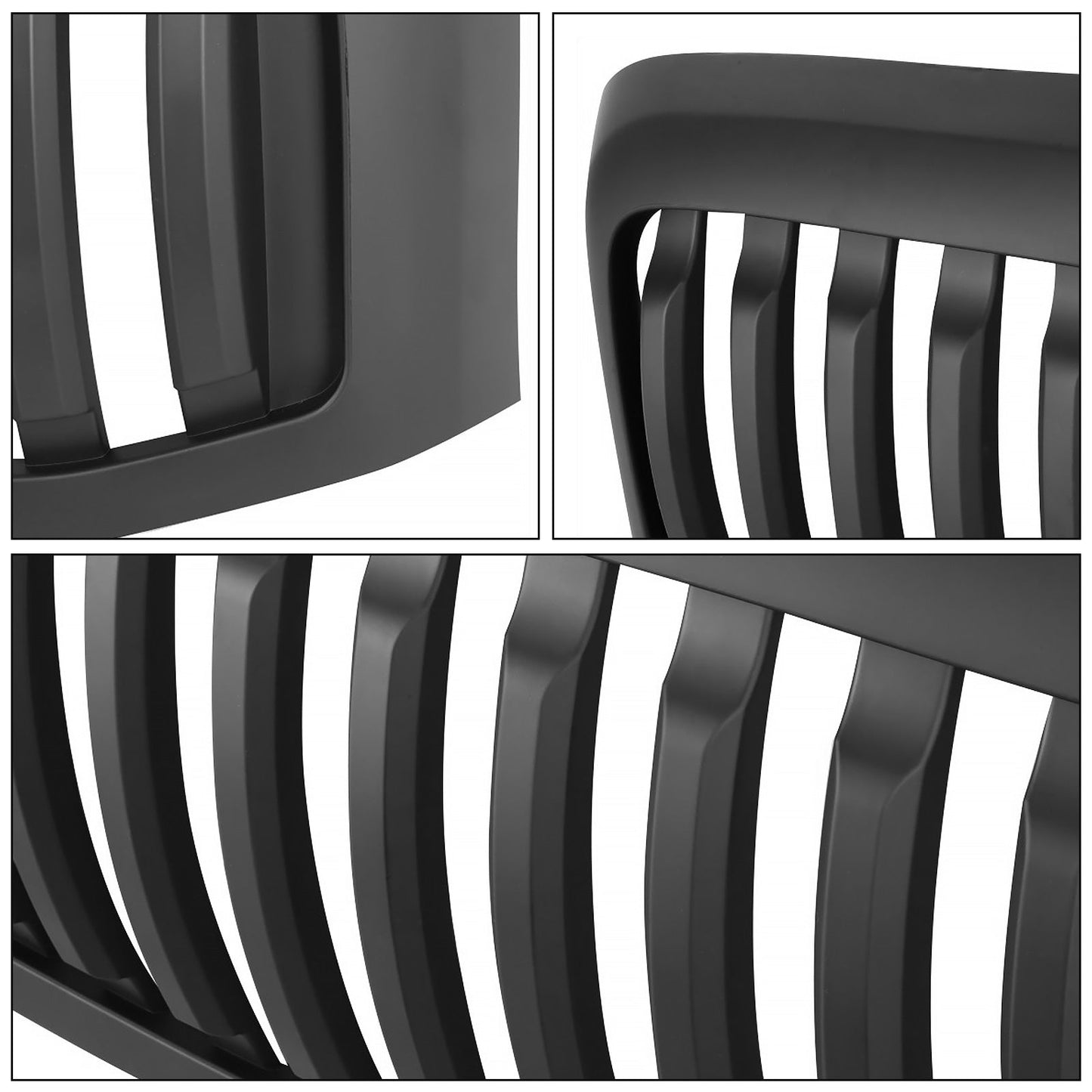 2006-2008 Ram 1500/2500/3500 Vertical Style Upper Grille Black ABS