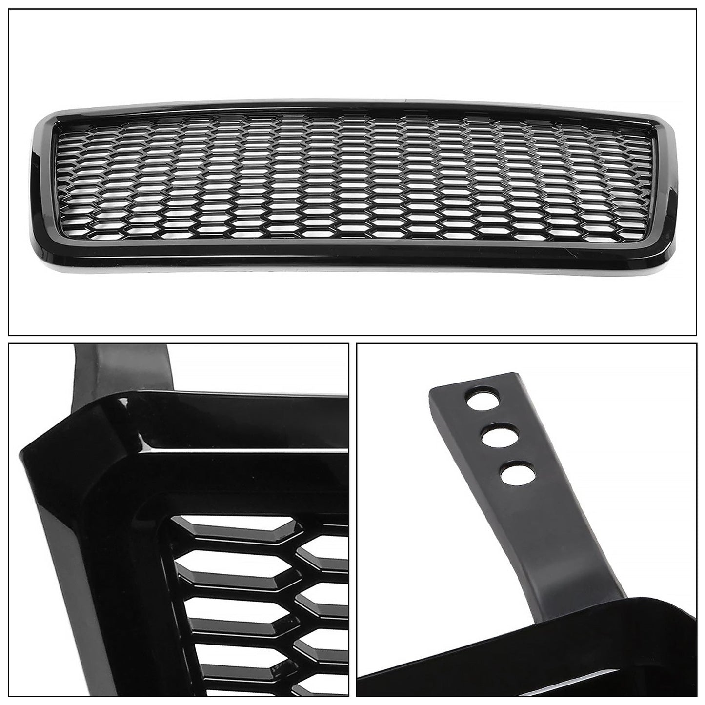 2004-2008 Ford F-150 Mesh Style Black Front Upper Mesh Grille ABS