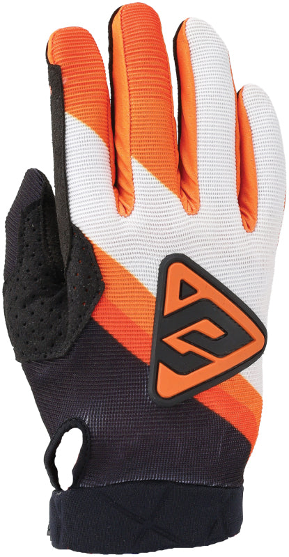 Answer 24 Peak Flo Gloves Black/Hyper Orange/White Youth - Medium 442893