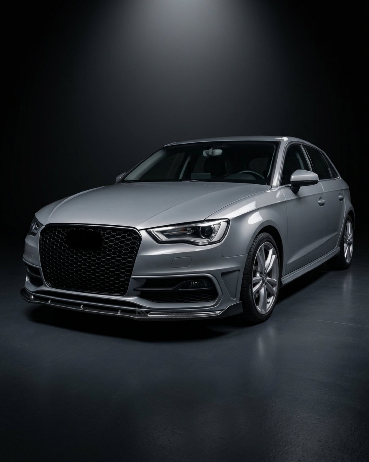 2014–2015 Audi A3 S-Line 8V Hatchback Front Lip Splitter – Carbon Fiber