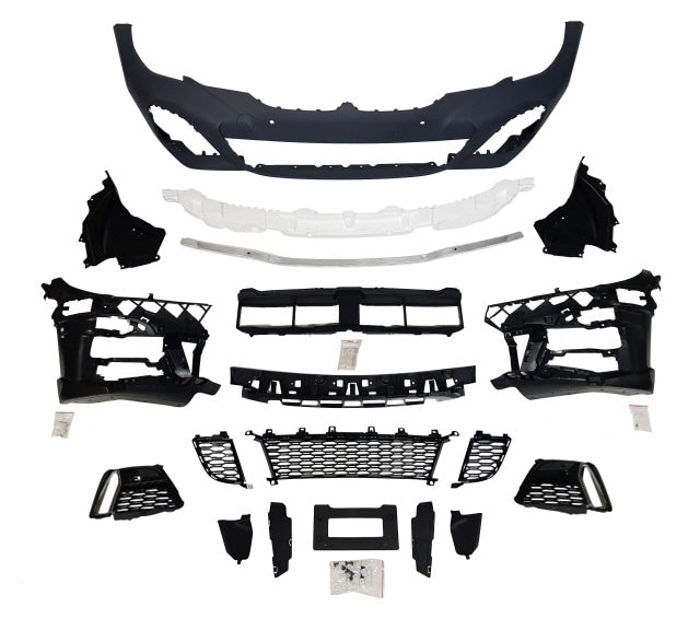 2019-2022 PRE-LCI  BMW G20 M-Performance Style Front Bumper W/ 4PDC holes