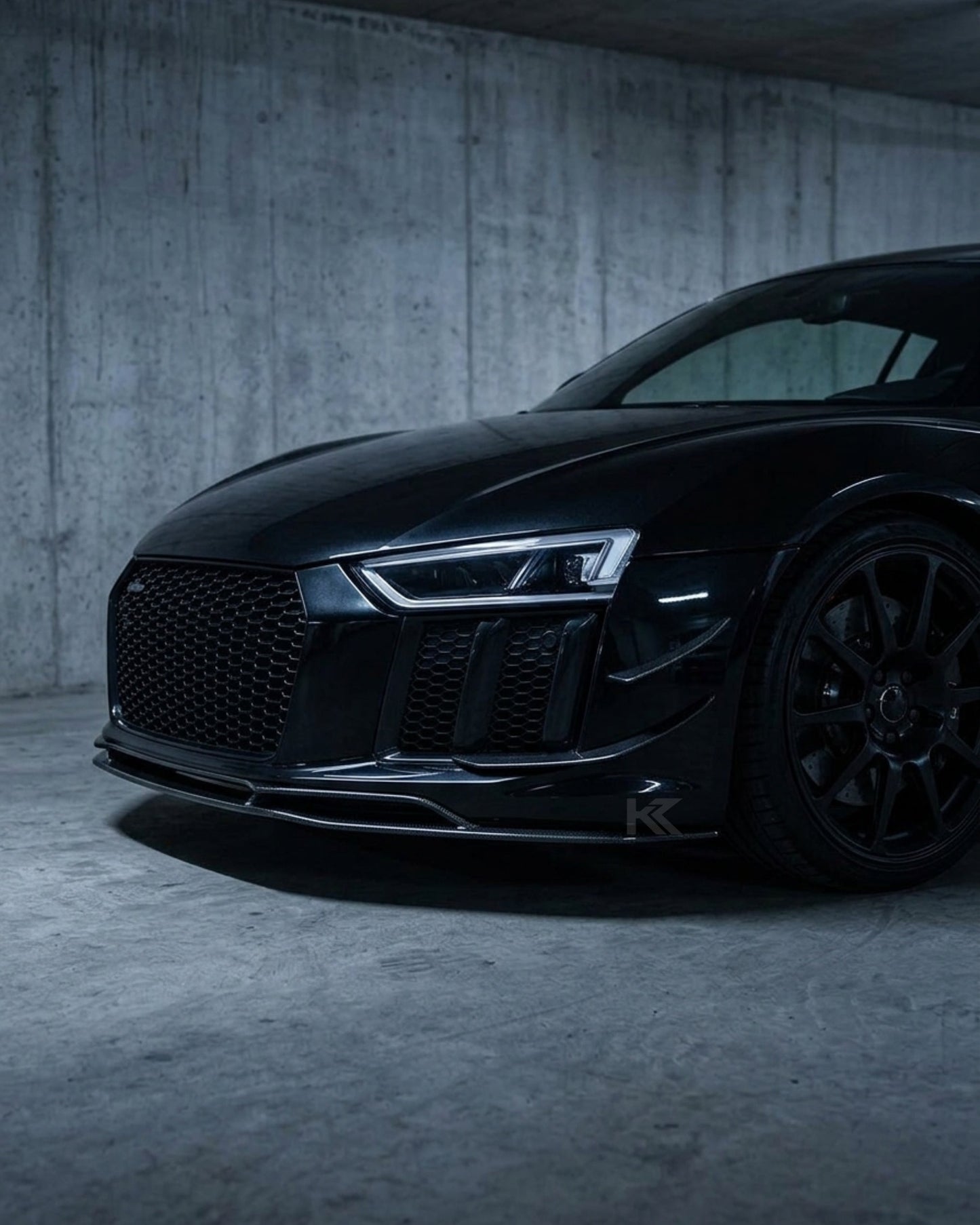 2016–2018 Audi R8 V10 & V10 Plus Coupe Custom Style Front Lip Splitter – Carbon Fiber