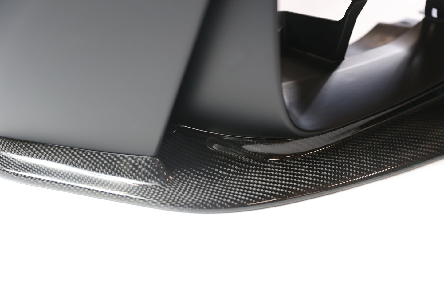 BMW F32 V-Style Carbon Fiber Lip for GoodGo F32 M4 Front Bumper