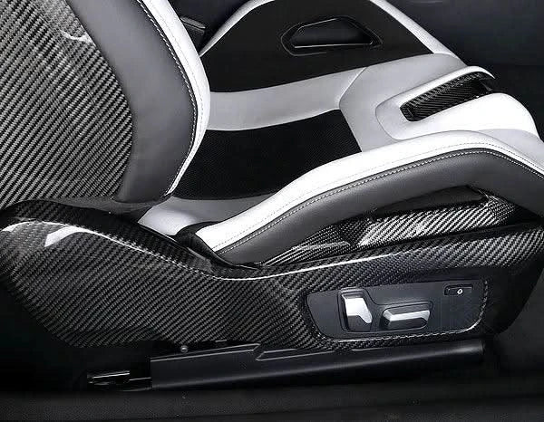 BMW 3 Series G80 M3 G82 M4 Carbon Fiber Side Seat Trim Frame Panel Cover Bezel (2019+)