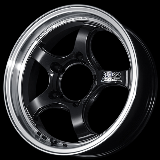Advan RG-D2 18x9.5 / +12 Offset / 5x114.3 / 73mm Bore / Machining and Black Gunmetallic YAT8J12EBG