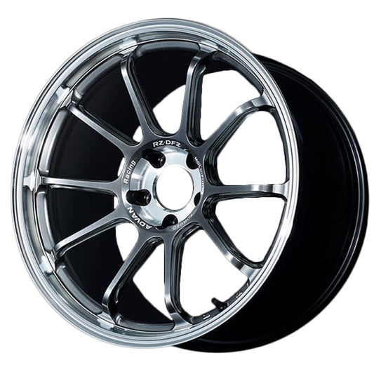 Advan RZ-DF2 19x9.5 / 5x120 BP / +44 Offset / 72.5 HB - Diamond Cut & Hyper Platinum Black YAF9J44WDHPB
