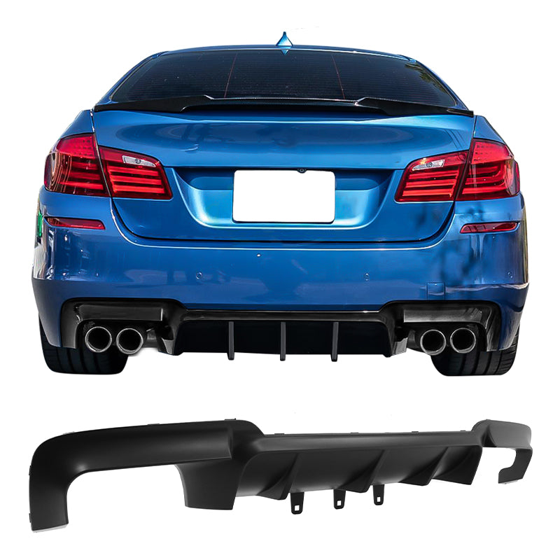 2011-2016 BMW F10 5 Series M Sport M5 Style Rear Bumper Diffuser PP