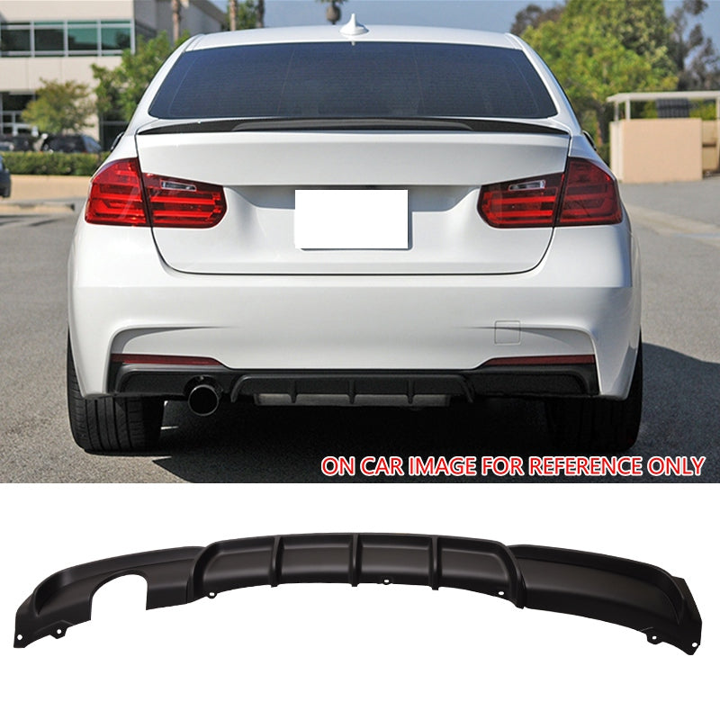 2012-2018 BMW F30 MP Rear Lip Diffuser with Single Outlet PP