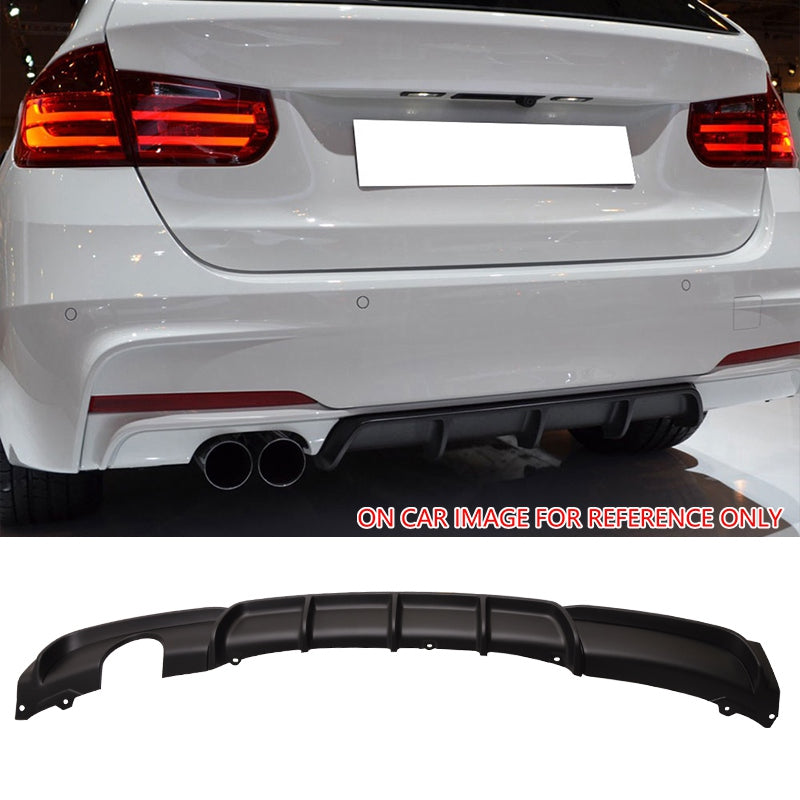 2012-2018 BMW F30 3-serie MT M Sport Rear Bumper Diffuser Twin Muffler