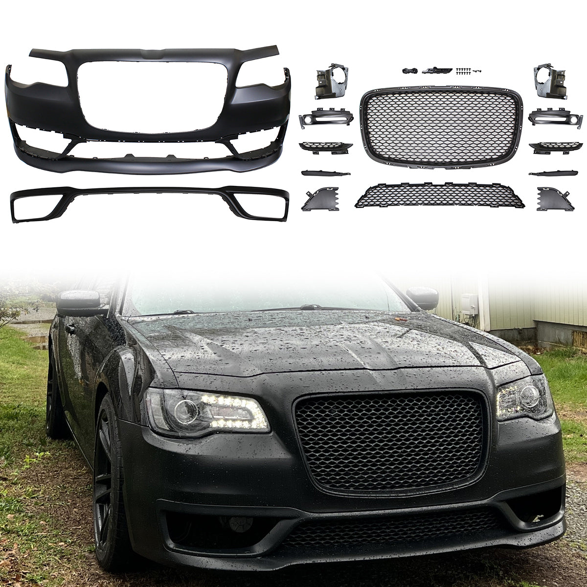 2015-2023 Chrysler 300 S Model Front Bumper Cover W/Grille NO PDC Hole