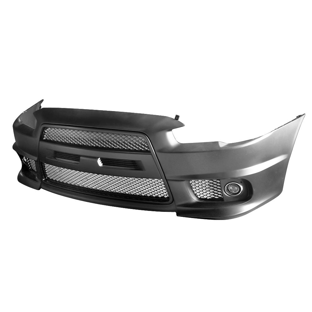 2008-2015 Mitsubishi Lancer EVO Style Front Bumper Cover W/ Fog Lights