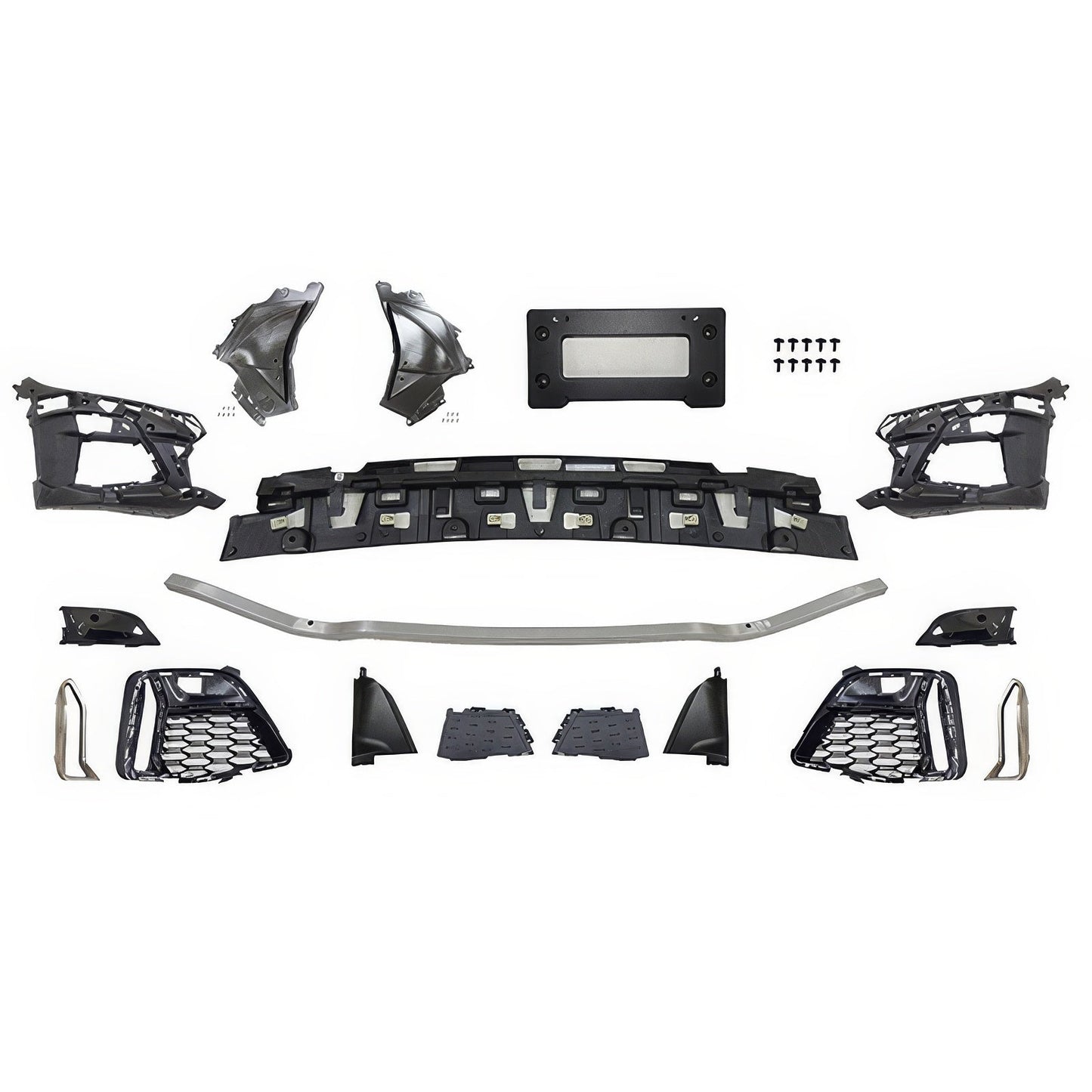 2019-2022 BMW 3 Series G20 Sedan M340 Style Black Front Bumper Cover