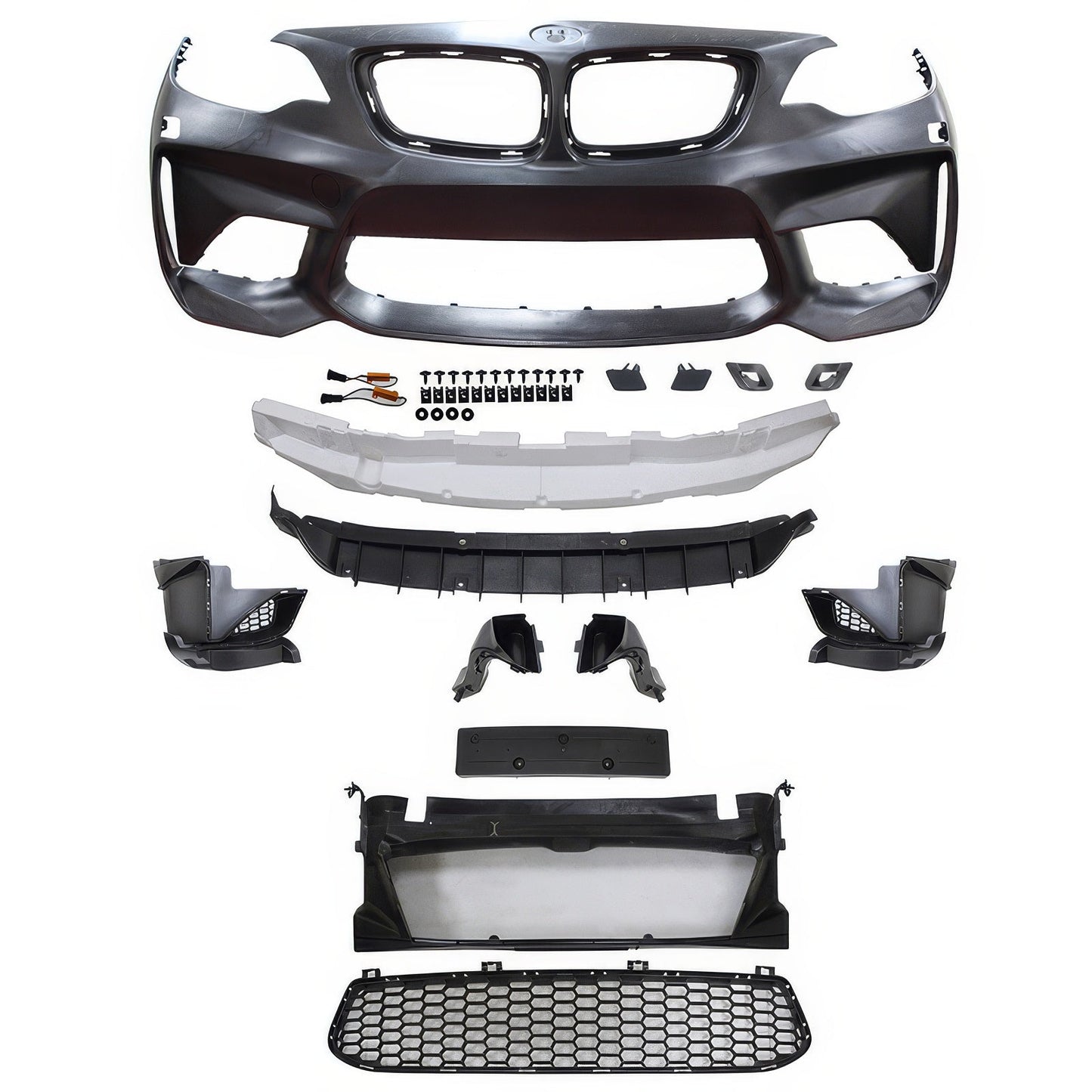 2014-2021 BMW F22 F23 2 Series M2 Style Front Bumper Cover Conversion